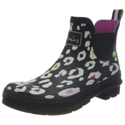 Joules Women 's Wellibob Rain Boot  Navy Leopard  6