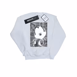 Disney Mens Mickey Mouse Lines Sweatshirt - XL, White