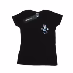 Disney Womens/Ladies Minnie Mouse Dancing Chest Cotton T-Shirt - S, Black