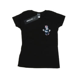 Disney Womens/Ladies Minnie Mouse Dancing Chest Cotton T-Shirt - S, Black