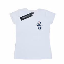 Disney Womens/Ladies Minnie Mouse Dancing Chest Cotton T-Shirt - L, White