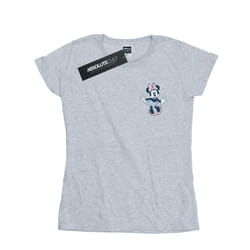 Disney Womens/Ladies Minnie Mouse Dancing Chest Cotton T-Shirt - S, Sports Grey