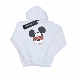 Disney Mens Mickey Mouse Sunglasses Hoodie - M, White