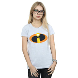 Disney Womens/Ladies The Incredibles Costume Logo Cotton T-Shirt - S, Sports Grey