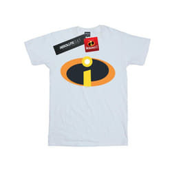 Disney Womens/Ladies The Incredibles Costume Logo Cotton Boyfriend T-Shirt - S, White