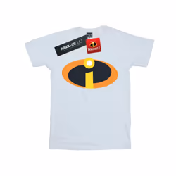 Disney Womens/Ladies The Incredibles Costume Logo Cotton Boyfriend T-Shirt - XL, White