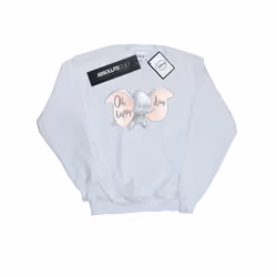 Disney Womens/Ladies Dumbo Happy Day Sweatshirt - XXL, White