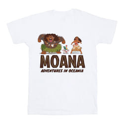 Disney Mens Moana Adventures in Oceania T-Shirt - L, White