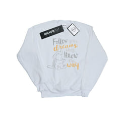 Disney Womens/Ladies Dumbo Follow Your Dream Sweatshirt - S, White