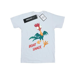 Disney Womens/Ladies Moana Boat Snack Cotton Boyfriend T-Shirt - S, White