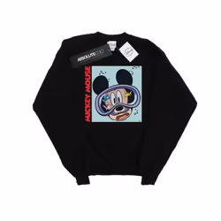 Disney Mens Mickey Mouse Under Water Sweatshirt - XXL, Black