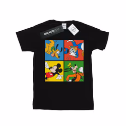 Disney Mens Mickey Mouse Friends T-Shirt - S, Black
