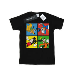 Disney Mens Mickey Mouse Friends T-Shirt - S, Black