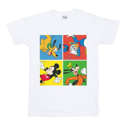 Disney Mens Mickey Mouse Friends T-Shirt - S, White