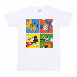 Disney Boys Mickey Mouse Friends T-Shirt - 7-8 Years, White