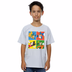 Disney Boys Mickey Mouse Friends T-Shirt - 12-13 Years, Sports Grey