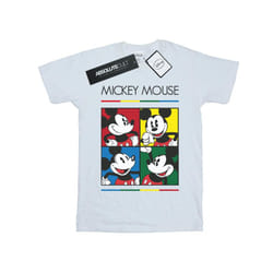 Disney Mens Mickey Mouse Square Colour T-Shirt - S, White