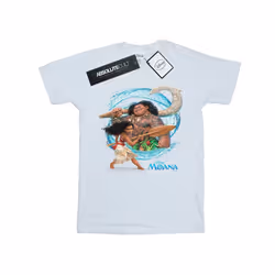 Disney Mens Moana And Maui Wave T-Shirt - S, White