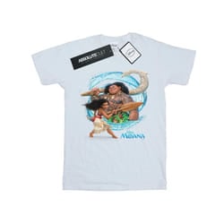 Disney Mens Moana And Maui Wave T-Shirt - S, White