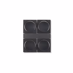 FLEXSON Wall Mount For 4 SONOS AMPS Black