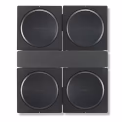 FLEXSON Wall Mount For 4 SONOS AMPS Black