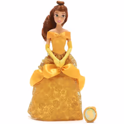 Disney Beauty & The Beast Belle Gold Dress 28cm Classic Doll Figure