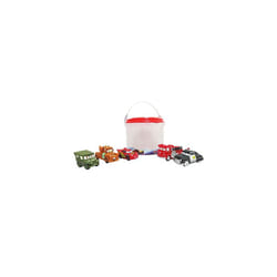 Official Disney Pixar Cars Bath Toy Set, 5 Pc., Kids Play Kit Includes Lightning McQueen, Mater, Red, Sheriff and Sarge Figures - Suitable for 6
