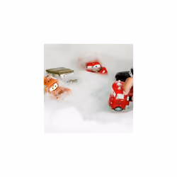 Official Disney Pixar Cars Bath Toy Set, 5 Pc., Kids Play Kit Includes Lightning McQueen, Mater, Red, Sheriff and Sarge Figures - Suitable for 6