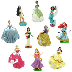 Disney Store Figurine Playset, 10 Figures, Princesses in Classic Gowns