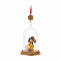 Disney Store Beauty & The Beast 30th Anniversary Legacy Hanging Christmas Ornament: Beauty & The Beast