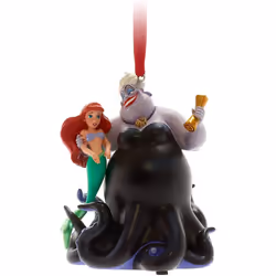 Disney Store Ariel and Ursula Singing Hanging Ornament, The Little