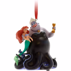Disney Store Ariel and Ursula Singing Hanging Ornament, The Little