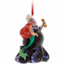 Disney Store Ariel and Ursula Singing Hanging Ornament, The Little