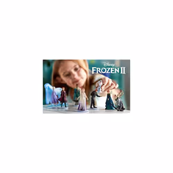 Official Frozen 2 Deluxe Figurine Playset, 9 Pc. Set, Includes Anna and Elsa In Their Travel Outfits, Queen Anna, Elsa the Snow Queen, Mathias, Nokk,