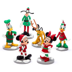 Disney Store Mickey and Friends Festive Figurine Playset