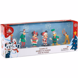 Disney Store Mickey and Friends Festive Figurine Playset