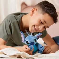 Official Stitch Mini Bean Bag, Lilo & Stitch, 16cm/6.2â, Kids Cuddly Alien Toy Plush Character Figure, Suitable for Ages 0+