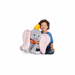 Official Dumbo Large Soft Toy, 45cm/17â, Plush Cuddly Classic Character, Baby Elephant with Iconic 3D Ears, Embroidered Details and Soft Feel Finish