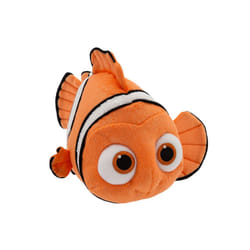 Official Nemo Small Soft Toy for Kids, Finding Nemo, 23cm/9â, Clownfish Plush Fish Character Figure with Embroidered