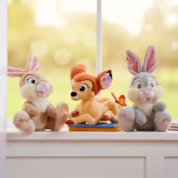 Official Miss. Bunny Medium Soft Toy for Kids, Bambi, 32cm/12â, Plush Brown Rabbit Character Figure with Embroidered Details, Suitable for Ages 0+