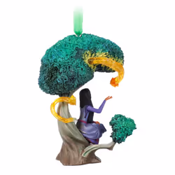 Disney Store Official Wish  Asha and Star Sketchbook Ornament  Christmas Tree Decoration  10cm/3.9   Sculpted Holiday Seasonal Hanging Decoration