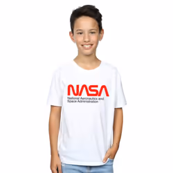 NASA Boys Aeronautics And Space T-Shirt - 7-8 Years, White