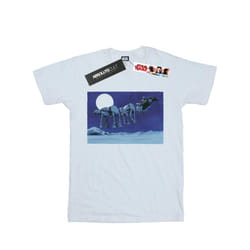 Star Wars Boys Christmas AT-AT Sleigh T-Shirt - 5-6 Years, White