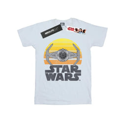 Star Wars Mens Sunset TIE Fighter T-Shirt - XL, White