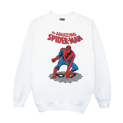 Marvel Mens The Amazing Spider-Man Sweatshirt - M, White