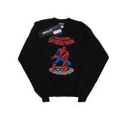 Marvel Boys The Amazing Spider-Man Sweatshirt - 7-8 Years, Black