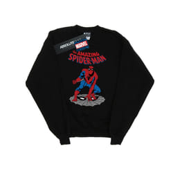 Marvel Boys The Amazing Spider-Man Sweatshirt - 7-8 Years, Black