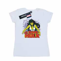 Marvel Womens/Ladies The Savage She-Hulk Cotton T-Shirt - XXL, White