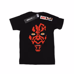 Star Wars Womens/Ladies Darth Maul Face Cotton Boyfriend T-Shirt - XXL, Black