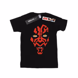 Star Wars Boys Darth Maul Face T-Shirt - 7-8 Years, Black